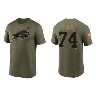 2021 Salute To Service Men's Bills Cody Ford Olive Legend Performance T-Shirt