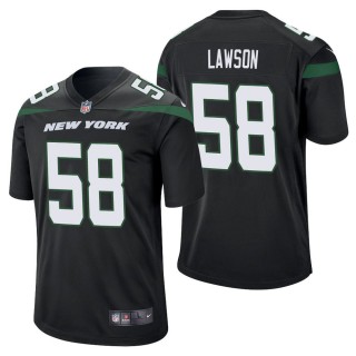Men's New York Jets Carl Lawson Black Game Jersey