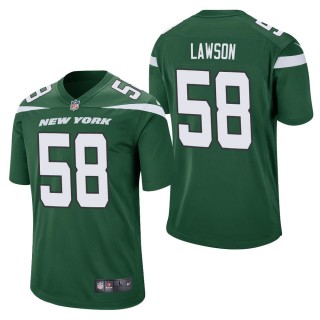 Men's New York Jets Carl Lawson Green Game Jersey