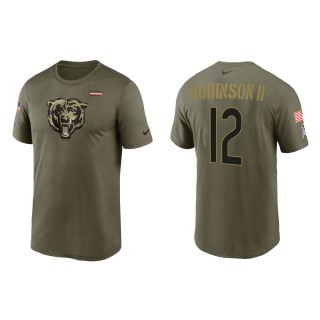 2021 Salute To Service Men's Bears Allen Robinson II Olive Legend Performance T-Shirt
