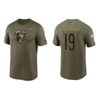 2021 Salute To Service Men's Bears Breshad Perriman Olive Legend Performance T-Shirt