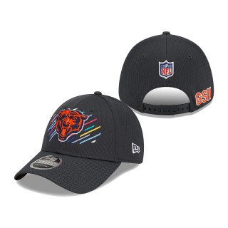 Bears Charcoal 2021 NFL Crucial Catch Head Logo 9FORTY Adjustable Hat