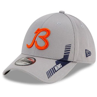 Chicago Bears Gray 2021 NFL Sideline Home B 39THIRTY Hat
