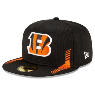 Cincinnati Bengals Black 2021 NFL Sideline Home 59FIFTY Hat