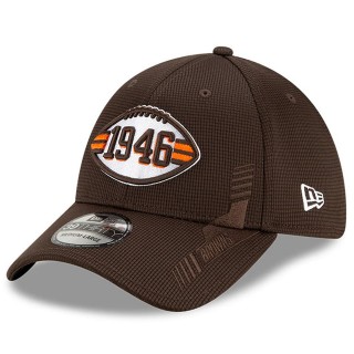 Cleveland Browns Brown 2021 NFL Sideline Home Historic Logo 39THIRTY Hat