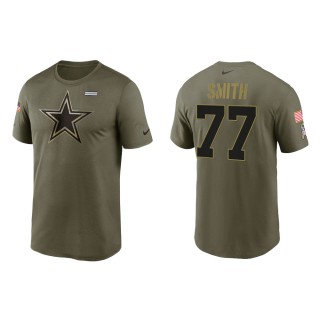 2021 Salute To Service Men's Cowboys Tyron Smith Olive Legend Performance T-Shirt
