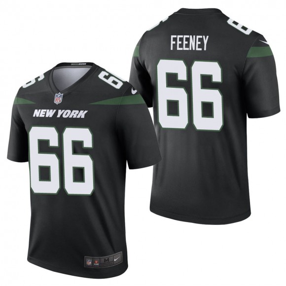Men's New York Jets Dan Feeney Black Color Rush Legend Jersey