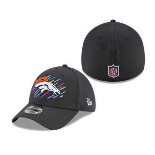 Broncos Charcoal 2021 NFL Crucial Catch 39THIRTY Flex Hat