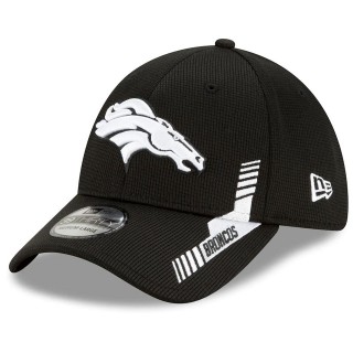 Denver Broncos Black 2021 NFL Sideline Home 39THIRTY Hat
