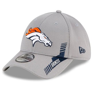 Denver Broncos Gray 2021 NFL Sideline Home 39THIRTY Hat