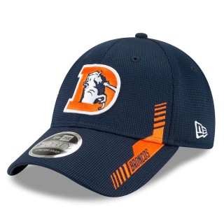 Denver Broncos Navy 2021 NFL Sideline Home D 9FORTY Adjustable Hat