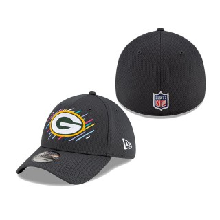 Packers Charcoal 2021 NFL Crucial Catch 39THIRTY Flex Hat