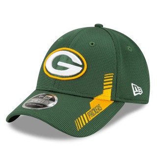 Green Bay Packers Green 2021 NFL Sideline Home 9FORTY Adjustable Hat