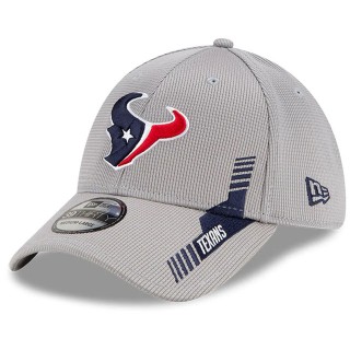 Houston Texans Gray 2021 NFL Sideline Home 39THIRTY Hat