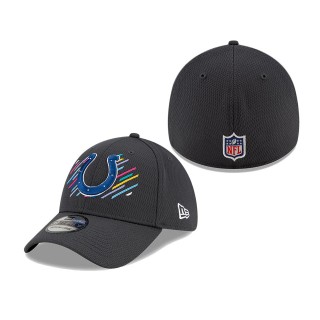 Colts Charcoal 2021 NFL Crucial Catch 39THIRTY Flex Hat