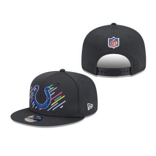 Colts Charcoal 2021 NFL Crucial Catch 9FIFTY Snapback Adjustable Hat
