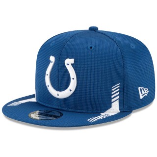 Indianapolis Colts Royal 2021 NFL Sideline Home 9FIFTY Snapback Hat