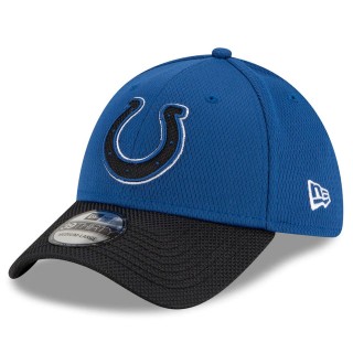 Indianapolis Colts Royal Black 2021 NFL Sideline Road 39THIRTY Hat