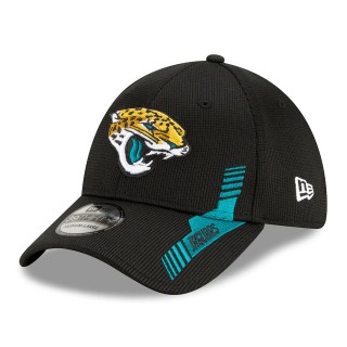 Jacksonville Jaguars Black 2021 NFL Sideline Home 39THIRTY Hat