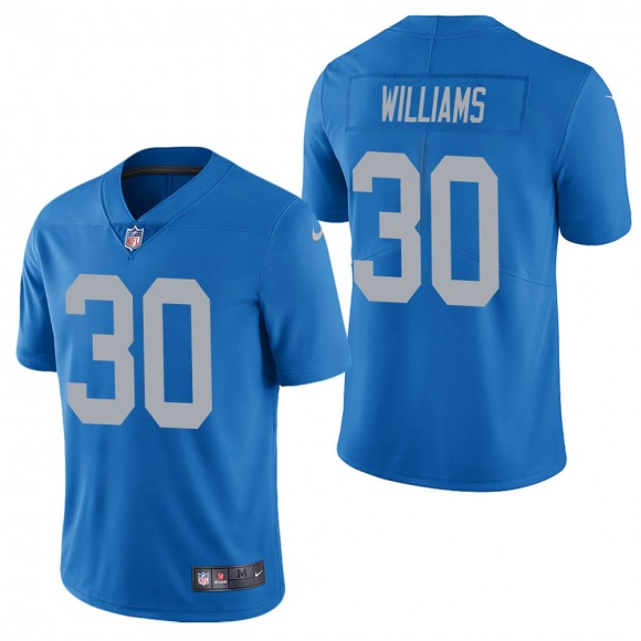 Men's Detroit Lions Jamaal Williams Blue Vapor Limited Jersey