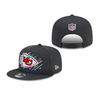Chiefs Charcoal 2021 NFL Crucial Catch 9FIFTY Snapback Adjustable Hat