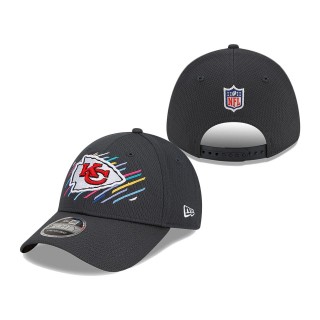 Chiefs Charcoal 2021 NFL Crucial Catch 9FORTY Adjustable Hat