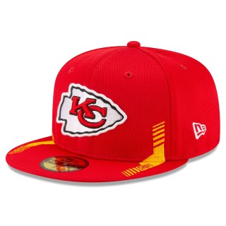 Kansas City Chiefs Red 2021 NFL Sideline Home 59FIFTY Hat