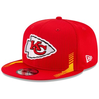 Kansas City Chiefs Red 2021 NFL Sideline Home 9FIFTY Snapback Hat