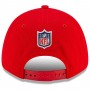 Kansas City Chiefs Red Black 2021 NFL Sideline Road 9FORTY Adjustable Hat