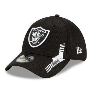 Las Vegas Raiders Black 2021 NFL Sideline Home 39THIRTY Hat