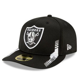 Las Vegas Raiders Black 2021 NFL Sideline Home Low Profile 59FIFTY Hat