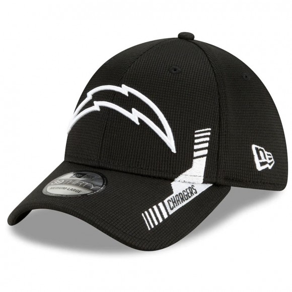 Los Angeles Chargers Black 2021 NFL Sideline Home 39THIRTY Hat