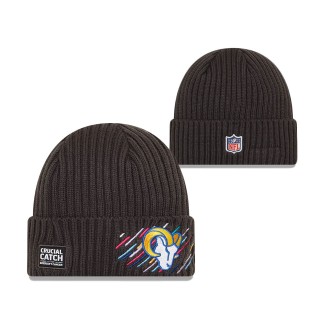 Rams Charcoal 2021 NFL Crucial Catch Knit Hat