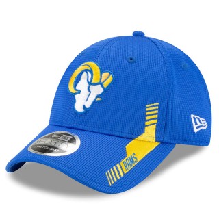 Los Angeles Rams Royal 2021 NFL Sideline 9FORTY Adjustable Hat