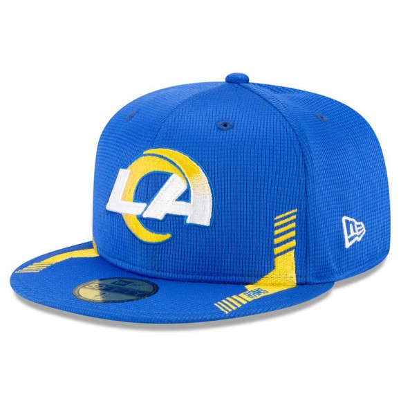 Los Angeles Rams Royal 2021 NFL Sideline Home 59FIFTY Hat