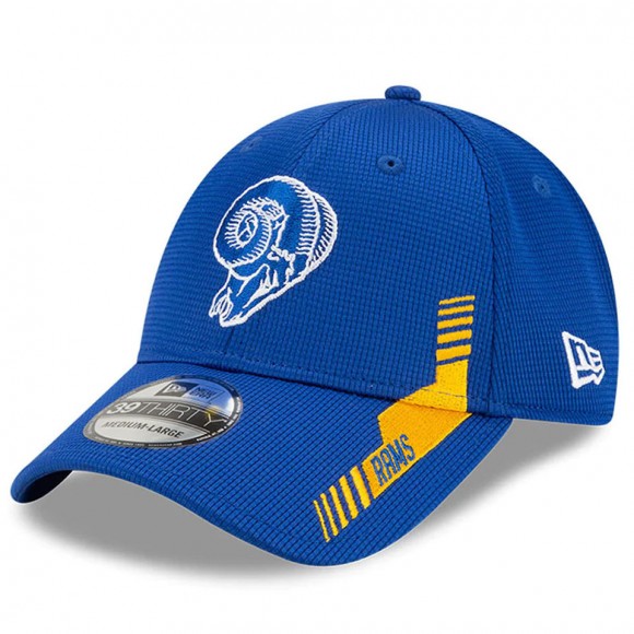 Los Angeles Rams Royal 2021 NFL Sideline Home Historic Logo 39THIRTY Hat