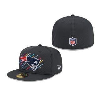 Patriots Charcoal 2021 NFL Crucial Catch 59FIFTY Fitted Hat