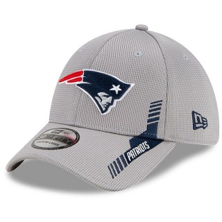 New England Patriots Gray 2021 NFL Sideline Home 39THIRTY Hat