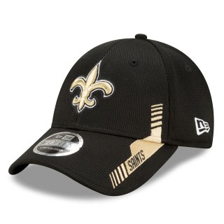 New Orleans Saints Black 2021 NFL Sideline Home 9FORTY Adjustable Hat
