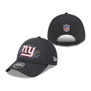 Giants Charcoal 2021 NFL Crucial Catch 9FORTY Adjustable Hat
