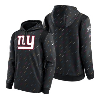Giants Charcoal 2021 NFL Crucial Catch Therma Pullover Hoodie