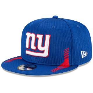 New York Giants Royal 2021 NFL Sideline Home 9FIFTY Snapback Hat
