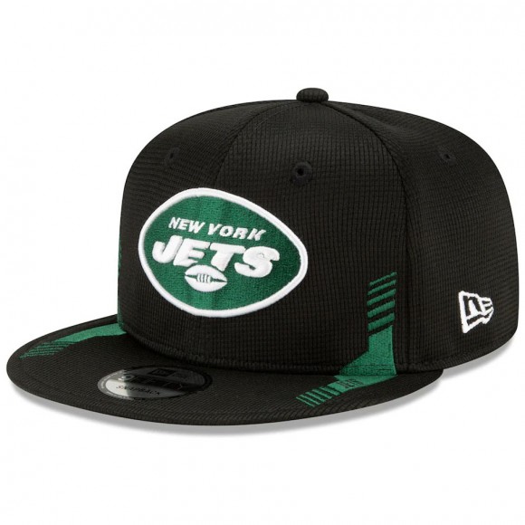 New York Jets Black 2021 NFL Sideline Home 9FIFTY Snapback Hat