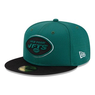 New York Jets Green Black 2021 NFL Sideline Road 59FIFTY Hat