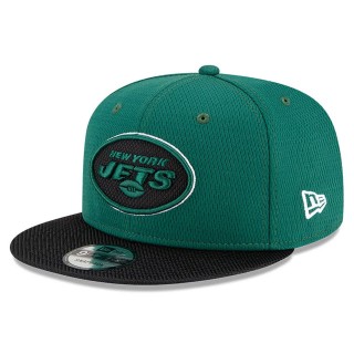 New York Jets Green Black 2021 NFL Sideline Road 9FIFTY Snapback Hat