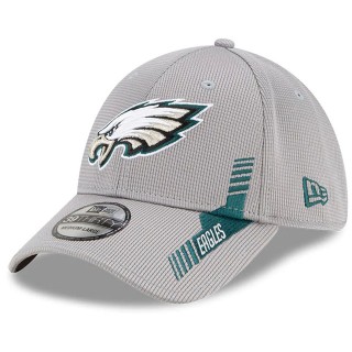 Philadelphia Eagles Gray 2021 NFL Sideline Home 39THIRTY Hat