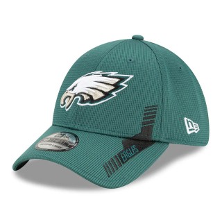 Philadelphia Eagles Midnight Green 2021 NFL Sideline Home 39THIRTY Hat