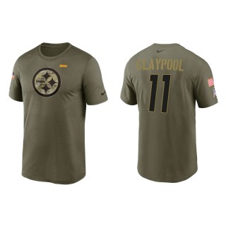 2021 Salute To Service Men's Steelers Chase Claypool Olive Legend Performance T-Shirt
