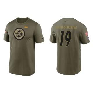 2021 Salute To Service Men's Steelers JuJu Smith-Schuster Olive Legend Performance T-Shirt