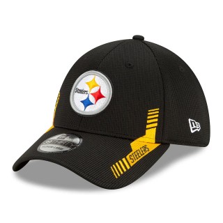 Pittsburgh Steelers Black 2021 NFL Sideline Home Logo 39THIRTY Hat